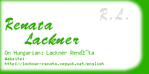 renata lackner business card